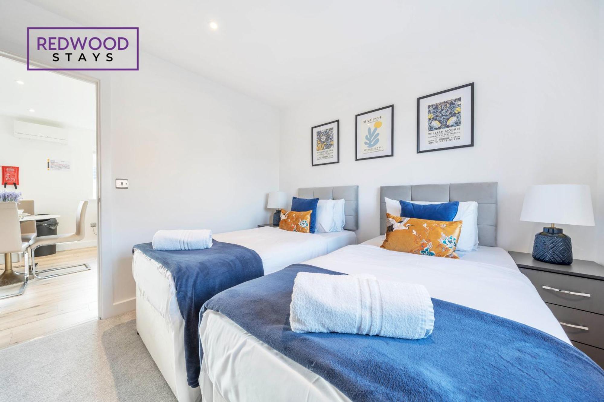 Modern Serviced Apartments For Contractors & Families With Free Parking, Wifi & Netflix By Redwood Stays Basingstoke Luaran gambar